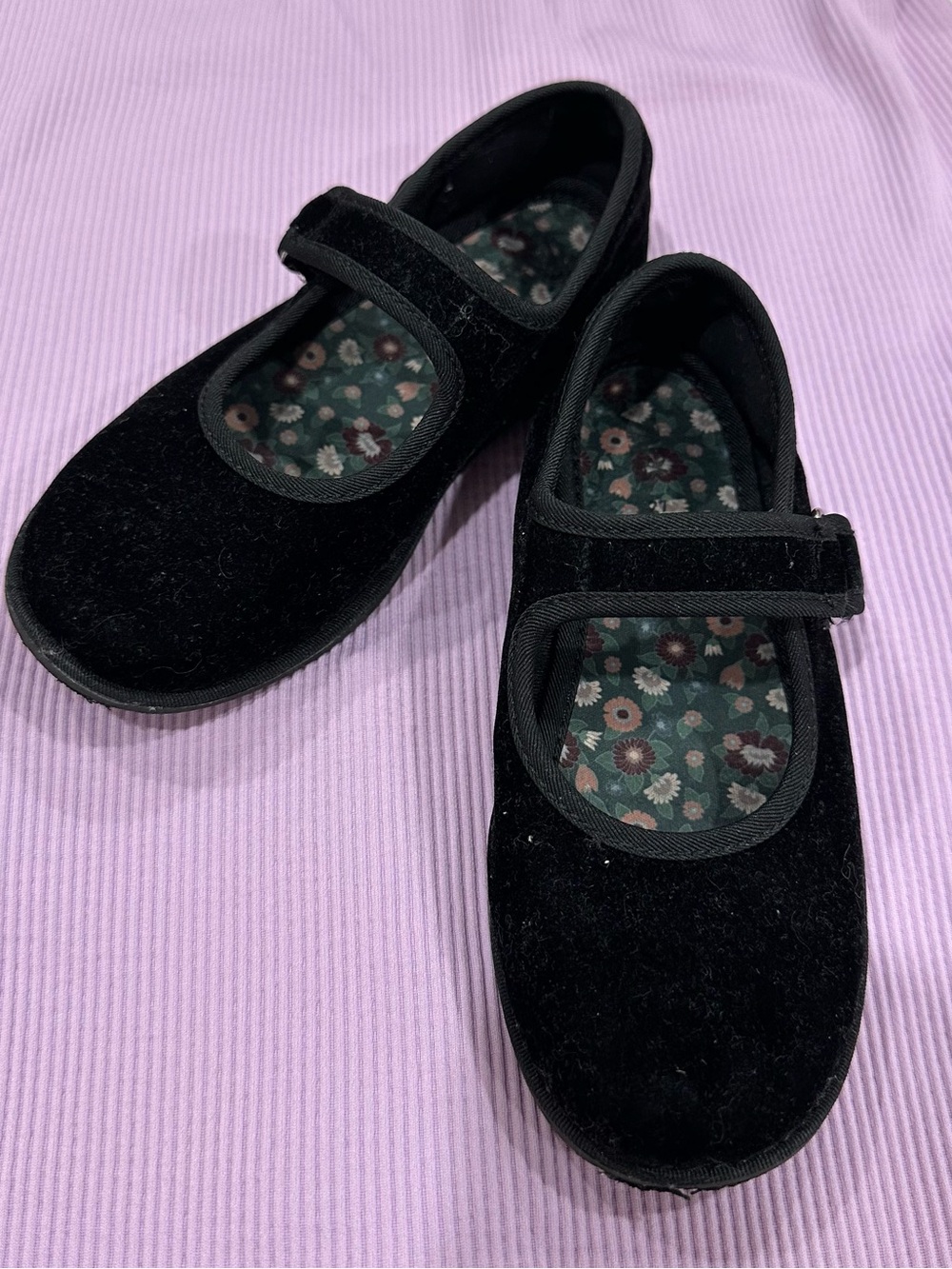 Girls' Black Mary Jane Velcro Shoes from Zara Size 27